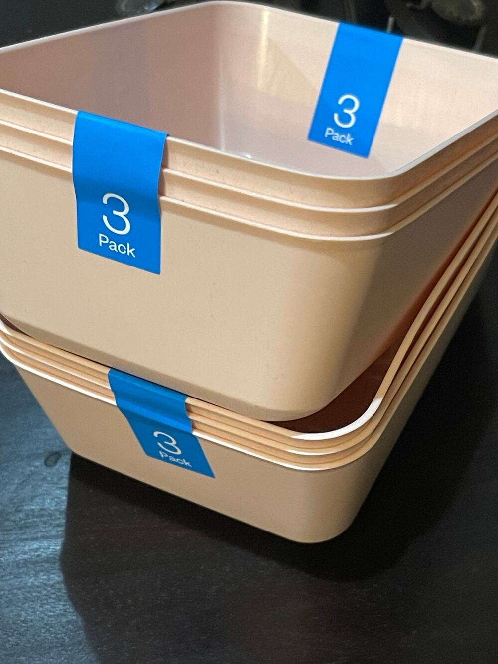 Set of 6 Room Essentials Medium Pink Trays